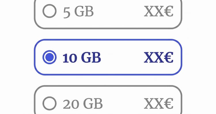 Choose your destination and data plan