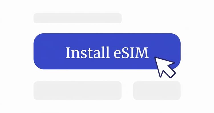 Install the eSIM on your smartphone